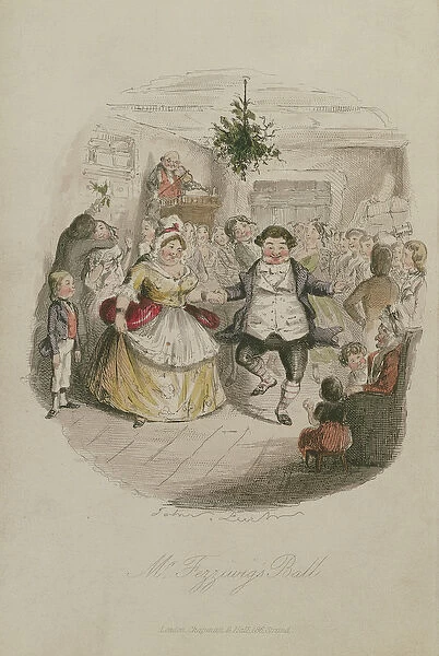 Mr Fezzywigs Ball, illustration from A Christmas Carol by Charles Dickens (1812-1870
