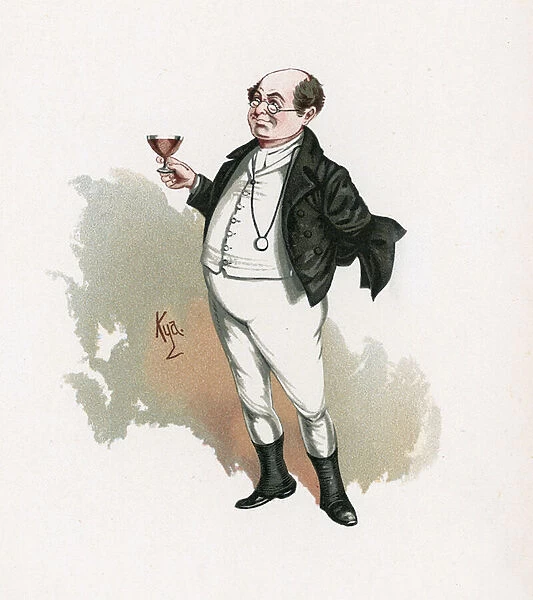 Mr Pickwick, illustration from Character Sketches from Charles Dickens, c. 1890 (colour litho)