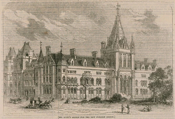 Mr Scotts Design for the new Foreign Office (engraving)
