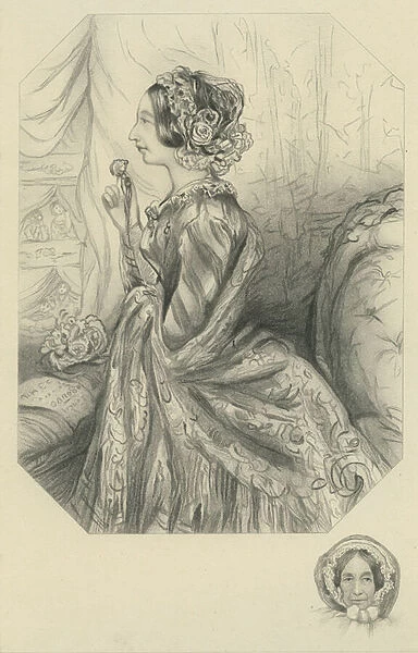 Mrs. John Dickens - Mother of Charles Dickens (etching)