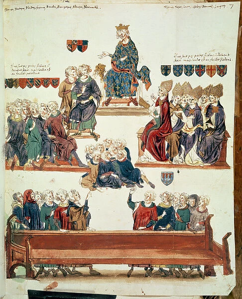 Ms 1796 f. 7 The Trial of Robert d Artois (1287-1342), Count of Beaumont