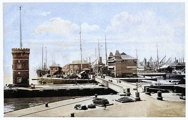 Mumbai's harbour, c.1900 (photo)