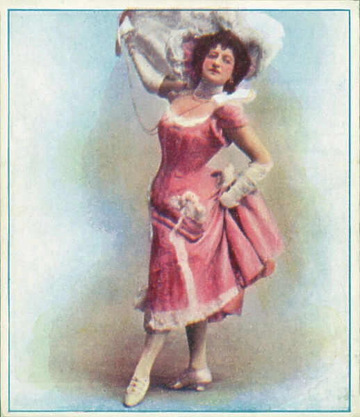 Music Hall Celebrities: Miss Lottie Collins (colour photo)