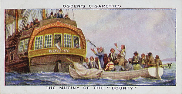 The Mutiny of the 'Bounty' (colour litho)
