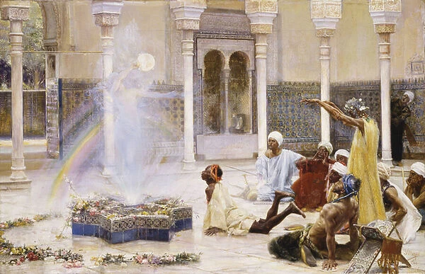 A Mystical Apparition, 1900 (oil on canvas)