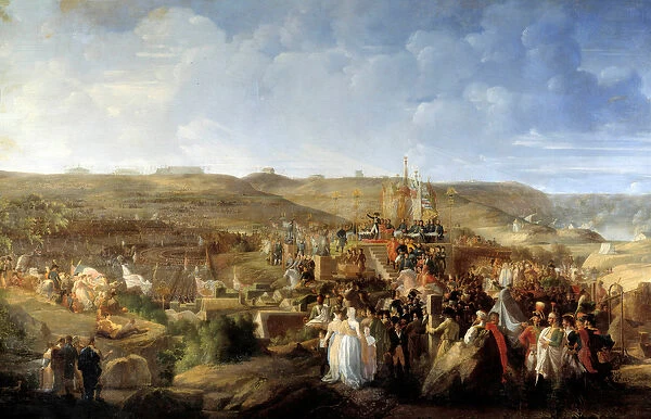 Napoleon I (1769-1821) distributing the crosses of the Legion d