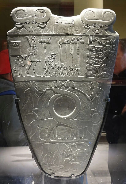 Narmer palette (front), 22nd century BC (relief)