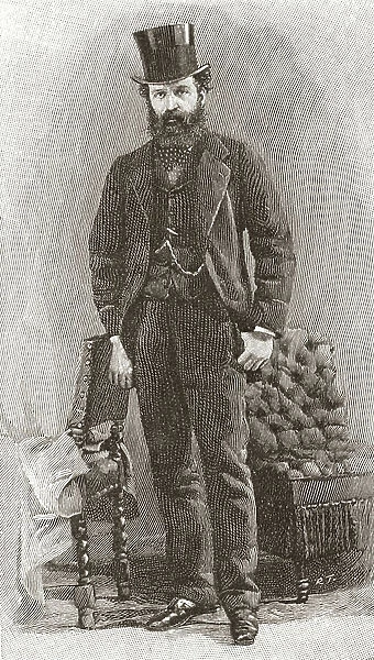 Nathan Mayer Rothschild, aged 32, 1st Baron Rothschild, Baron de Rothschild, 1840 -1915. British banker and politician from the international Rothschild financial dynasty. From The Strand Magazine published 1897