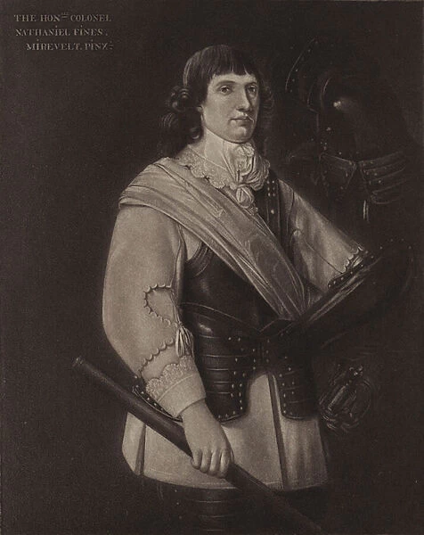 Nathaniel Fiennes, Commissioner of the Great Seal (litho)