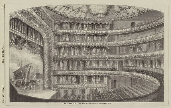 The National Standard Theatre, Shoreditch (engraving)