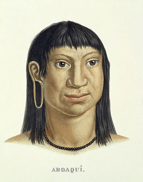 Native man of the Aroaqui tribe, from Atlas of a Journey in Brazil