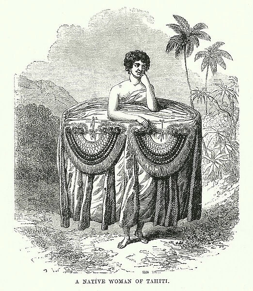 A Native Woman of Tahiti (engraving)