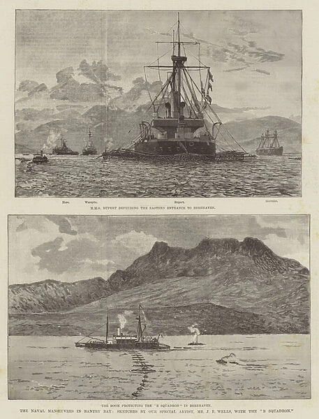 The Naval Manoeuvres in Bantry Bay (engraving)