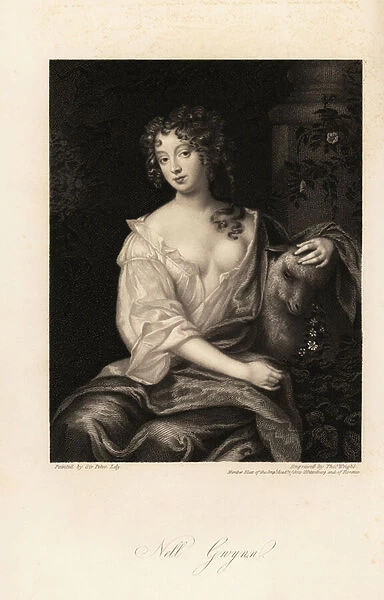 Nell Gwyn, Restoration actress, lover of the Earl of Rochester, long-time mistress of King Charles II of England, 1650-1687
