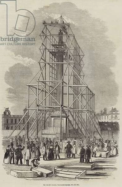 The Nelson Column, Trafalgar Square, 16 November 1843 (engraving)