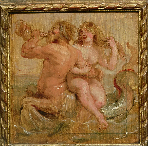 Nereid and Triton, 1636 (oil on panel)