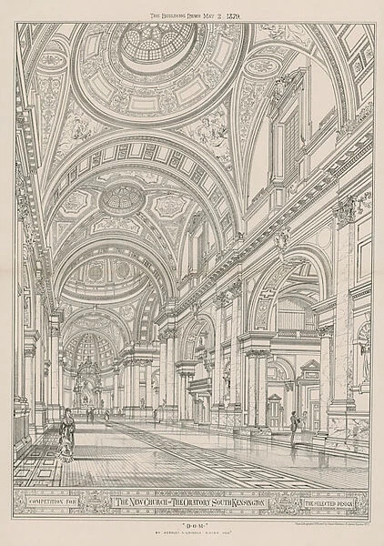 The new church of the Oratory (engraving)
