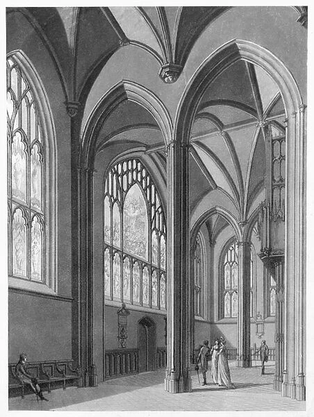New College ante-chapel, 1803 (engraving)