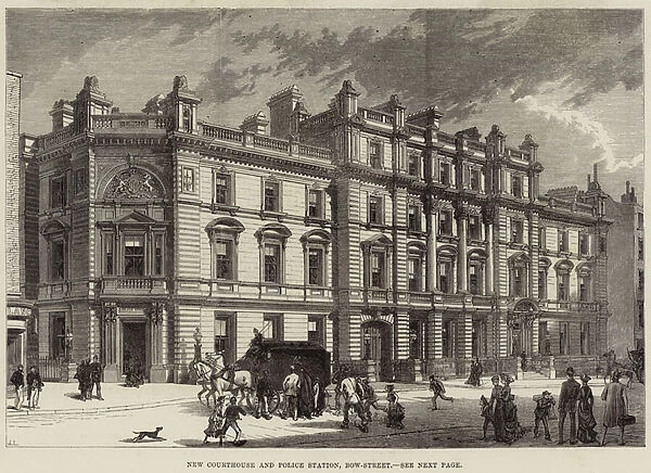 New Courthouse and Police Station, Bow-Street (engraving)