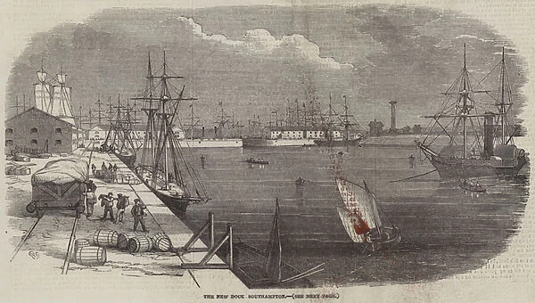 The New Dock, Southampton (engraving)