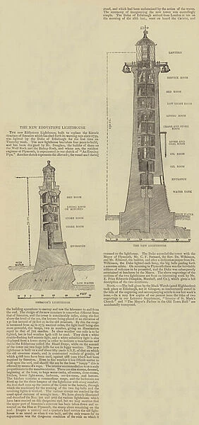 The New Eddystone Lighthouse (engraving)
