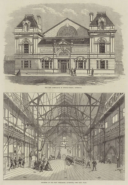 The New Gymnasium in Liverpool (engraving)