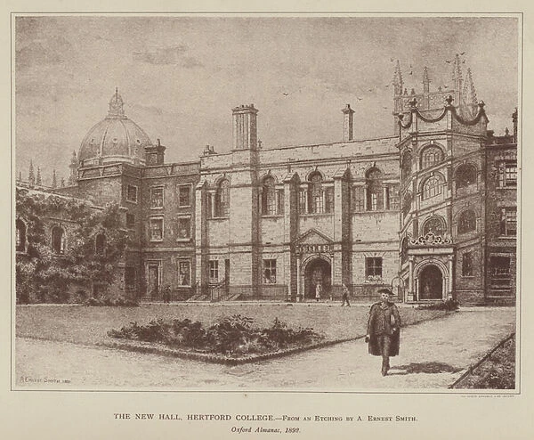 The New Hall, Hertford College (engraving)