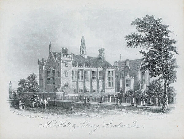 New Hall and Library, Lincolns Inn, London (engraving)