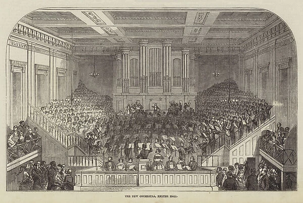 The New Orchestra, Exeter Hall (engraving)