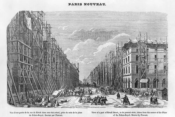 New Paris, view of a part of Rivoli street, in its present state, taken from the