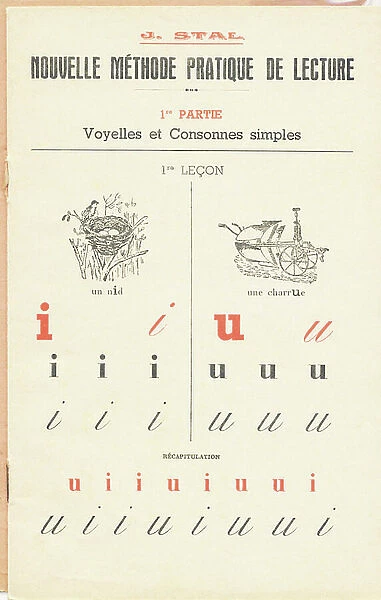 New practical method of reading, c.1930 (print)