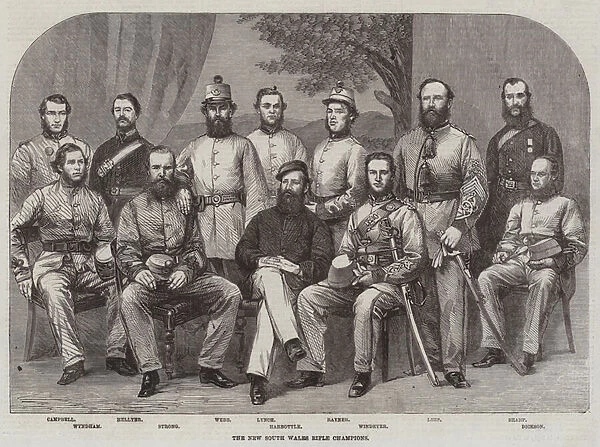 The New South Wales Rifle Champions (engraving)