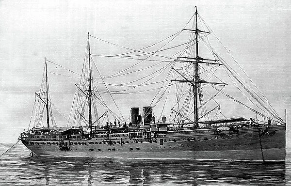 The new steamship Portugal, 1850