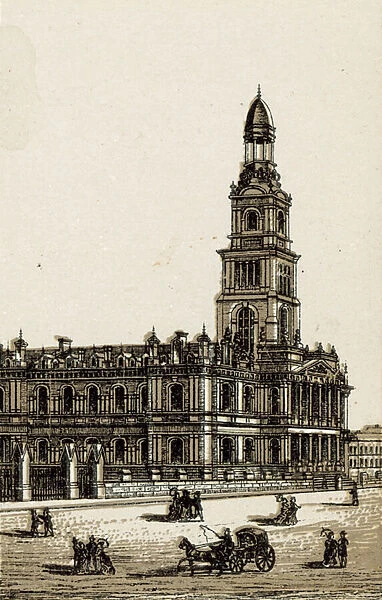 The New Town Hall (litho)