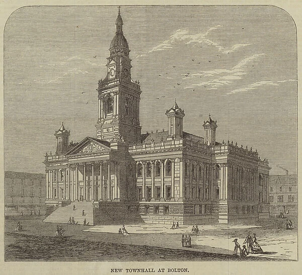 New Townhall at Bolton (engraving)