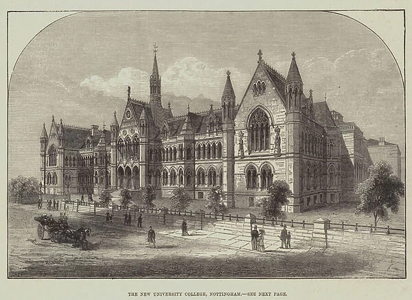 The New University College, Nottingham (engraving)