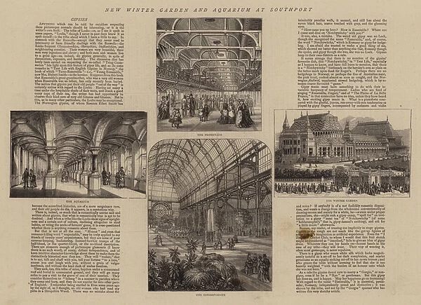 New Winter Garden and Aquarium at Southport (engraving)