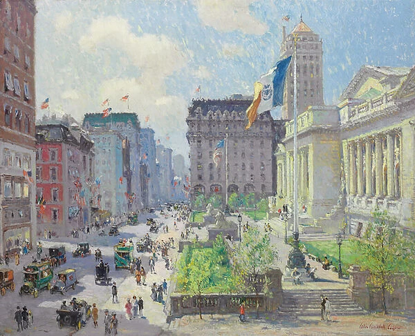 New York Public Library (oil on canvas)