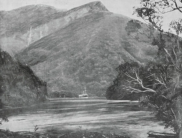 New Zealand, 1890s: George Sound (b / w photo)
