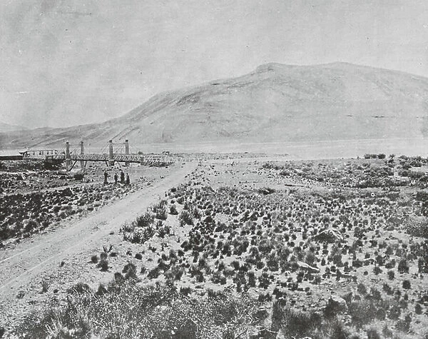 New Zealand, 1890s: Lake Tekapo (b / w photo)