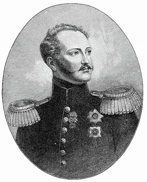 Nicholas I (1796 - 1855) Tsar of Russia (engraving)
