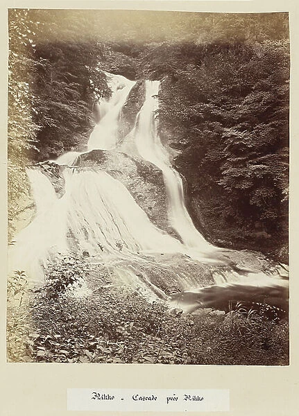 Nikko - Waterfall near Nikko - Japan 1880-1910