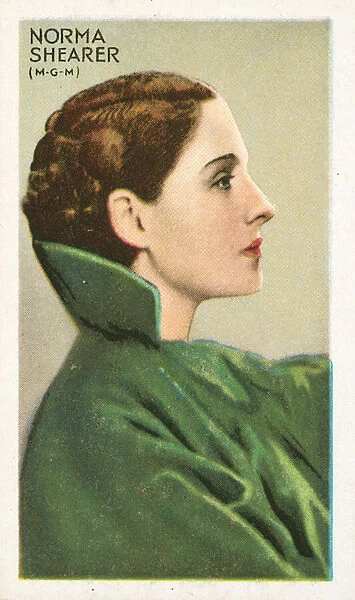 Norma Shearer (colour litho)