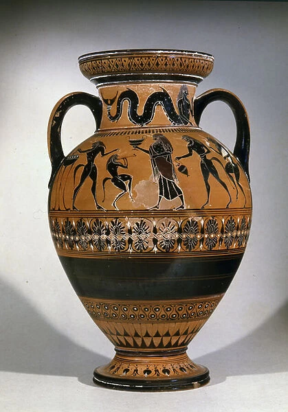 The Northampton Vase, black figurie neck Amphora, probably Etruria, c