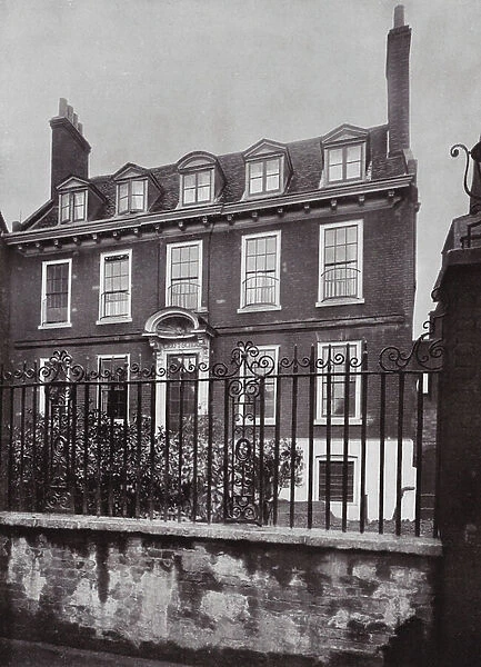 Nos 37 and 39 Stepney Green, London, The Entrance Front from the Road (b / w photo)