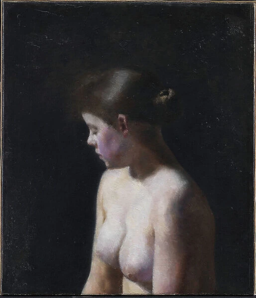 Nude Female Model, 1884 (oil on canvas)