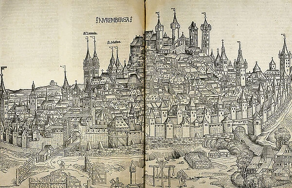Nuremberg, Germany, Liber Chronicarum (engraving)
