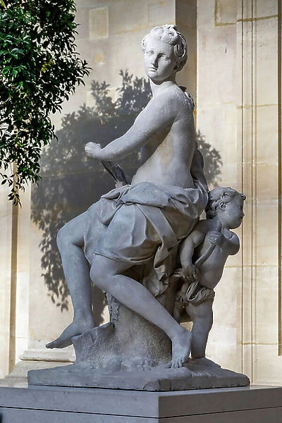 Nymph of the Hunt known as Nymph with a Quiver, 1707-1710 (marble)