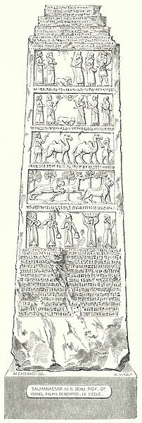 The Obelisk of Shalmanaser III (engraving)