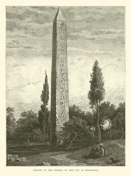 Obelisk of the Temple of the Sun at Heliopolis (engraving)